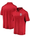 FANATICS MEN'S RED ST. LOUIS CARDINALS ICONIC STRIATED PRIMARY LOGO POLO