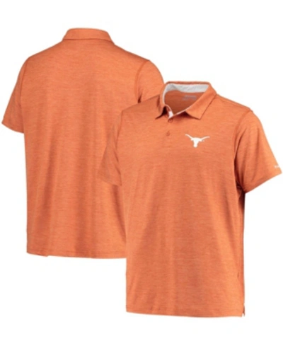 Columbia Men's Texas Orange Texas Longhorns Tech Trail Space Dye Omni-shade Polo
