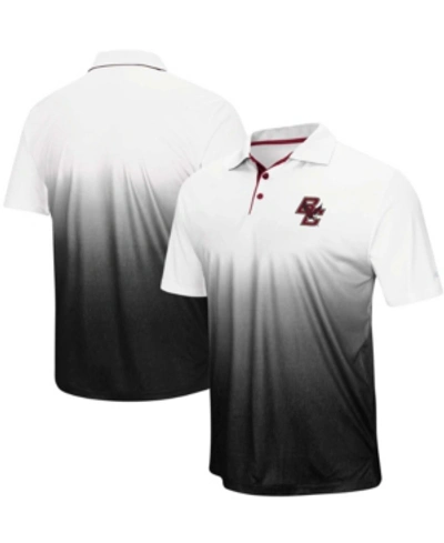 Colosseum Men's Gray Boston College Eagles Magic Team Logo Polo