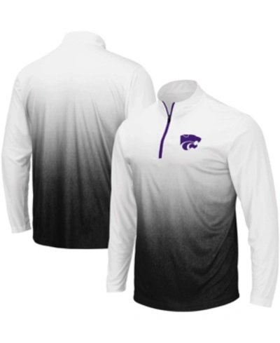 Colosseum Men's Gray Kansas State Wildcats Magic Team Logo Quarter-zip Jacket