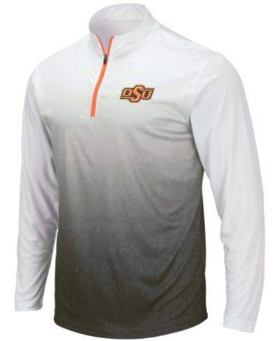 Colosseum Men's Gray Oklahoma State Cowboys Magic Team Logo Quarter-zip Jacket