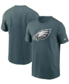 Nike Midnight Green Philadelphia Eagles Left End Run Slub Performance T-shirt In Green