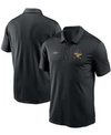 NIKE MEN'S BLACK PITTSBURGH PIRATES COOPERSTOWN COLLECTION LOGO FRANCHISE PERFORMANCE POLO