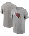 NIKE MEN'S HEATHERED GRAY ARIZONA CARDINALS PRIMARY LOGO T-SHIRT