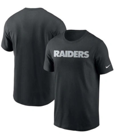 Nike Men's Black Las Vegas Raiders Team Wordmark T-shirt