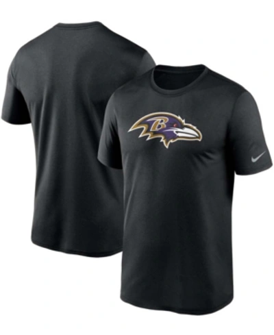 Nike Men's Big And Tall Black Baltimore Ravens Logo Essential Legend Performance T-shirt