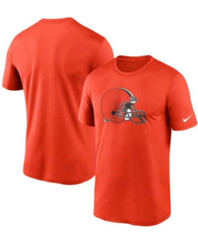 Nike Men's Orange Cleveland Browns Logo Essential Legend Performance T-shirt