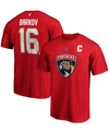 Fanatics Men's Aleksander Barkov Red Florida Panthers Team Authentic Stack Name And Number T-shirt In Red