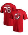 Fanatics Men's P.k. Subban Red New Jersey Devils Authentic Stack Name And Number T-shirt In Red