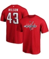 Fanatics Men's Tom Wilson Red Washington Capitals Team Authentic Stack Name And Number T-shirt In Red