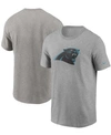 Nike Men's Heathered Gray Carolina Panthers Primary Logo T-shirt In Heather Gray