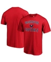 FANATICS MEN'S RED WASHINGTON CAPITALS TEAM VICTORY ARCH T-SHIRT