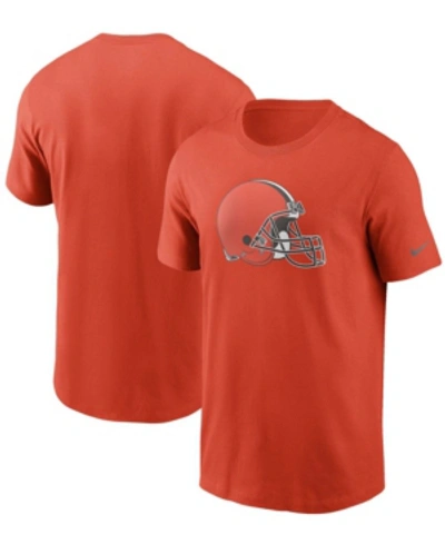 Nike Men's Orange Cleveland Browns Primary Logo T-shirt