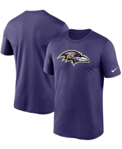 Nike Men's Big And Tall Purple Baltimore Ravens Logo Essential Legend Performance T-shirt