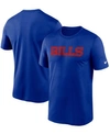 Nike Men's Royal Buffalo Bills Primetime Legend Wordmark Performance T-shirt In Royal