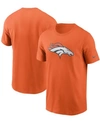 NIKE MEN'S ORANGE DENVER BRONCOS PRIMARY LOGO T-SHIRT