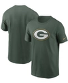 NIKE MEN'S BIG AND TALL GREEN GREEN BAY PACKERS PRIMARY LOGO T-SHIRT