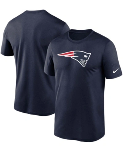 NIKE MEN'S BIG AND TALL NAVY NEW ENGLAND PATRIOTS LOGO ESSENTIAL LEGEND PERFORMANCE T-SHIRT