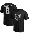 Fanatics Men's Drew Doughty Black Los Angeles Kings Authentic Stack Name And Number Team T-shirt In Black