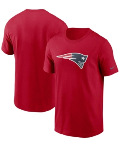 Nike Men's Big And Tall Red New England Patriots Primary Logo T-shirt
