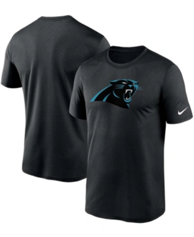 Nike Men's Big And Tall Black Carolina Panthers Logo Essential Legend Performance T-shirt