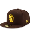 NEW ERA MEN'S BROWN SAN DIEGO PADRES 2020 AUTHENTIC COLLECTION ON-FIELD 59FIFTY FITTED HAT