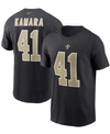 Nike Men's Alvin Kamara Black New Orleans Saints Player Name And Number Long Sleeve T-shirt In Black