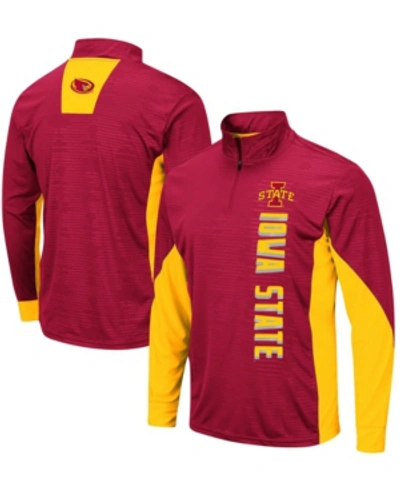 Colosseum Men's Cardinal Iowa State Cyclones Bart Windshirt Quarter-zip Jacket