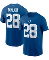 Nike Men's Jonathan Taylor Royal Indianapolis Colts Player Name And Number T-shirt In Royal