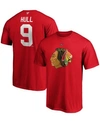 Fanatics Men's Bobby Hull Red Chicago Blackhawks Authentic Stack Retired Player Name And Number T-shirt In Red