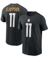 Nike Men's Chase Claypool Black Pittsburgh Steelers Name And Number T-shirt In Black