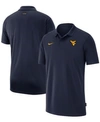 NIKE MEN'S NAVY WEST VIRGINIA MOUNTAINEERS 2021 EARLY SEASON VICTORY COACHES PERFORMANCE POLO