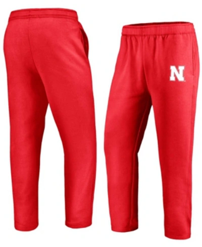 Fanatics Men's Scarlet Nebraska Huskers School Logo Sweatpants
