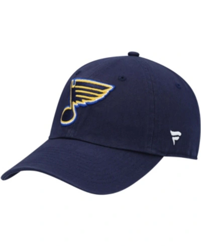 Fanatics Men's Navy St. Louis Blues Core Primary Logo Adjustable Hat