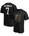 Fanatics Men's Alex Pietrangelo Black Vegas Golden Knights Authentic Stack Name And Number T-shirt In Black