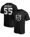 FANATICS MEN'S QUINTON BYFIELD BLACK LOS ANGELES KINGS AUTHENTIC STACK NAME AND NUMBER T-SHIRT