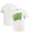 JUNK FOOD MEN'S WHITE SEATTLE SEAHAWKS HAIL MARY T-SHIRT