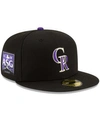 New Era Men's Black Colorado Rockies 2021 Mlb All-star Game Authentic On-field Collection Low Profile 59fift In Black