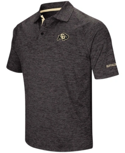 Colosseum Men's Black Colorado Buffaloes Down Swing Polo