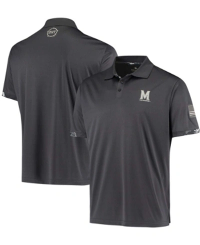 COLOSSEUM MEN'S CHARCOAL MARYLAND TERRAPINS OHT MILITARY INSPIRED APPRECIATION DIGITAL CAMO POLO