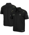 Colosseum Men's Black Kansas State Wildcats Oht Military Inspired Appreciation Sierra Polo In Black