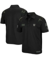 Colosseum Men's Black Kansas State Wildcats Oht Military Inspired Appreciation Sierra Polo In Black