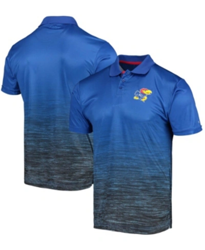 Colosseum Men's Royal Kansas Jayhawks Marshall Polo