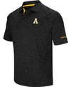 Colosseum Men's Black Appalachian State Mountaineers Down Swing Polo In Black