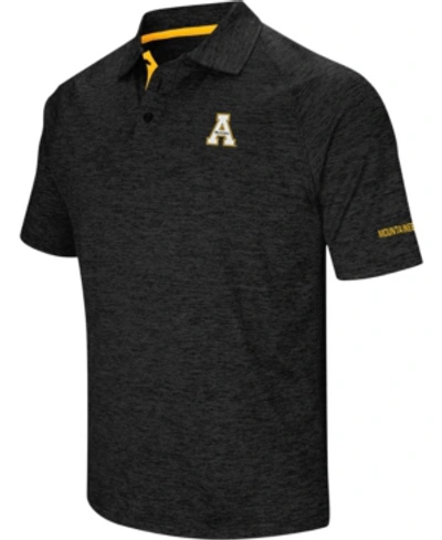 Colosseum Men's Black Appalachian State Mountaineers Down Swing Polo