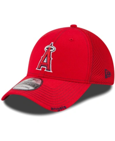 NEW ERA MEN'S LOS ANGELES ANGELS RED NEO 39THIRTY STRETCH FIT HAT