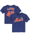 Nike Toddler Boys Jacob Degrom Royal New York Mets Player Name And Number T-shirt In Royal