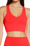 Alo Yoga Real Sports Bra In Pink Lava