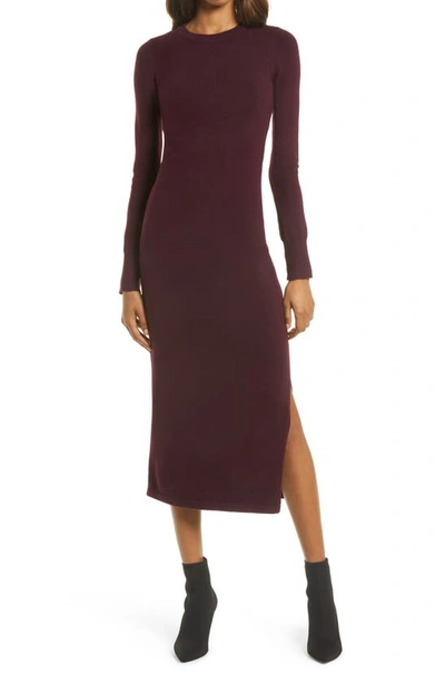 French Connection Babysoft Mock Neck Sweater Dress In Evening Wine |  ModeSens