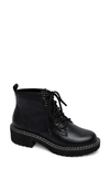 Linea Paolo Taylor Combat Boot In Black